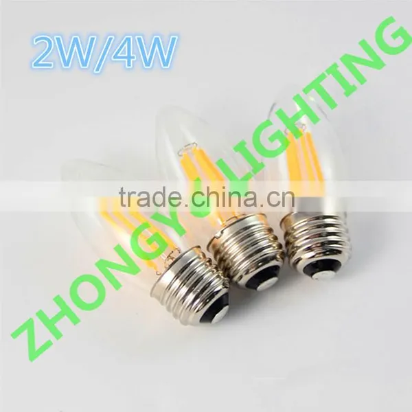 New Seller UL RoHS Decorative Dimmable Candle C32/B10 LED Filament Bulb With Cheap Price photo-4