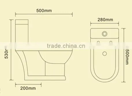 Dennis 1999G2 Matte Colored Boys Pee Toilet photo-6