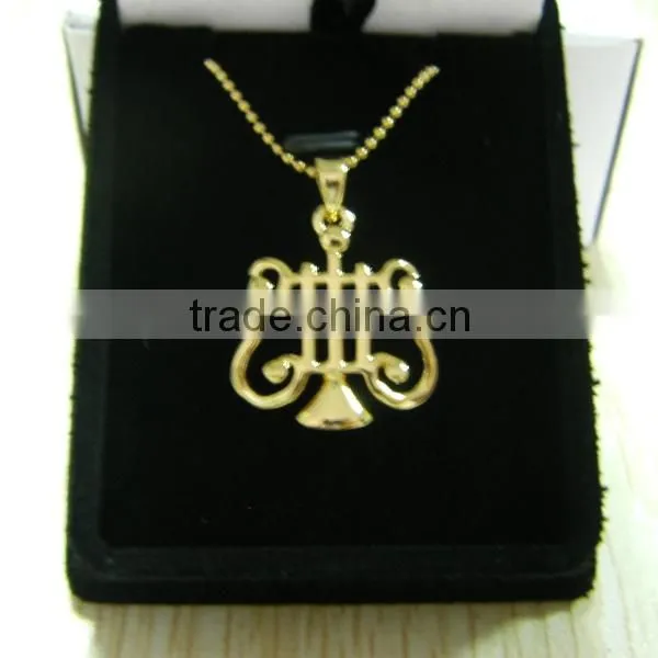 18k Gold Plated and Platina Plated White Gold Necklace photo-6