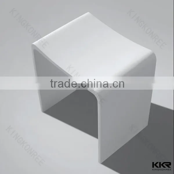 Artificial Stone Acrylic Solid Surface Stool photo-4