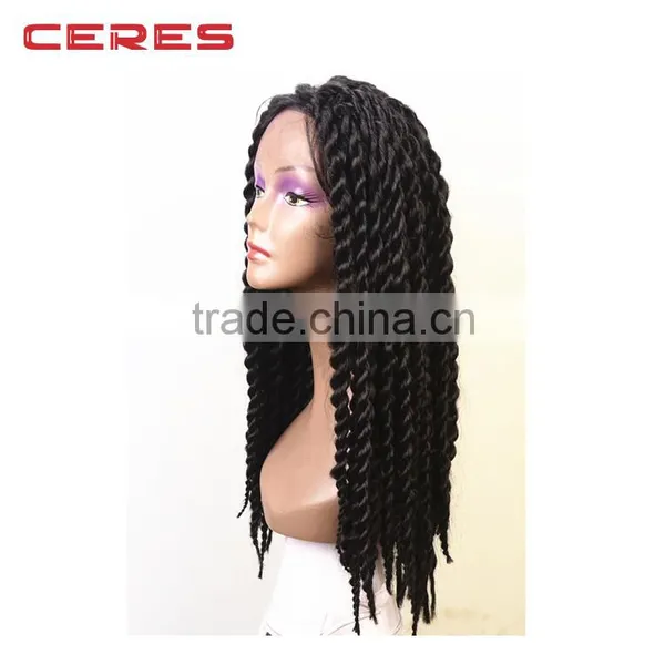 2016 New Fashion Style Virgin Human Hair Lace Front Dreadlock Wig photo-6