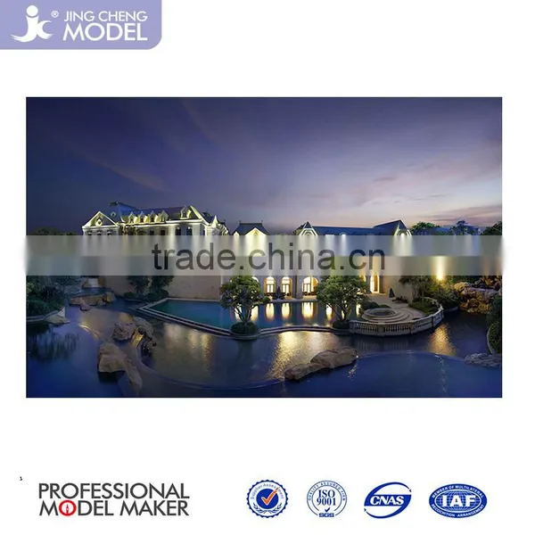 3D Aerial Exterior Rendering for Residential Building photo-2