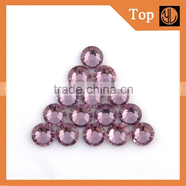 Ss6 , Ss10 , Ss16 , Ss20 AB Crystal Clear Round Iron on Flatback Wholesales Hotfix Rhinestone photo-5