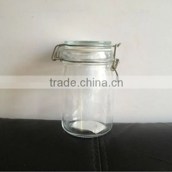 Clip Top Clear Glass Canisters
