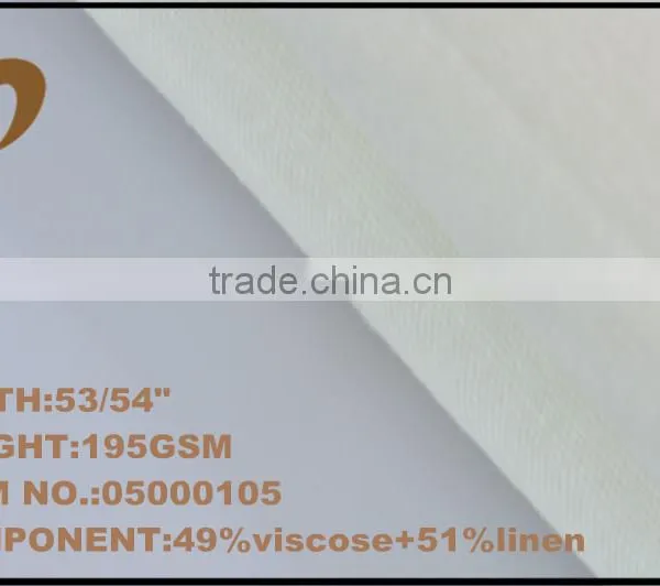 Yarn Dyed Viscose Linen Blended Weave Fabric for Garment and Home Textile photo-2