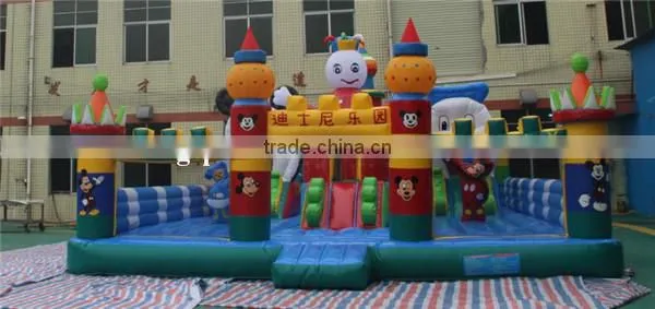 Inflatable Bouncy Castle 0.6mm PVC Plato Inflatable Amusement Park photo-2