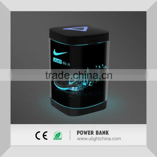 Mini Power Bank 2000mAh With LED Backlight Logo, New Style 360 Degree Light up Power Bank photo-2