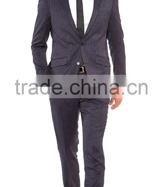 Custom Design 100% Wool Fancy Men Suits Made in China photo-3