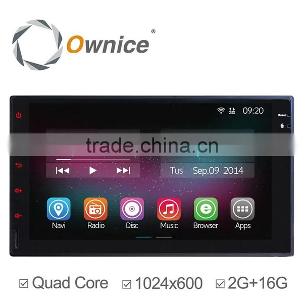 Ownice C200 7" Pure Android 4.4 and 5.1 Quad Core Built-in Wifi Support TPMS DVR Universal Car Dvd Player Full Touch
