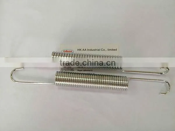 zinc plated extension spring with big hook