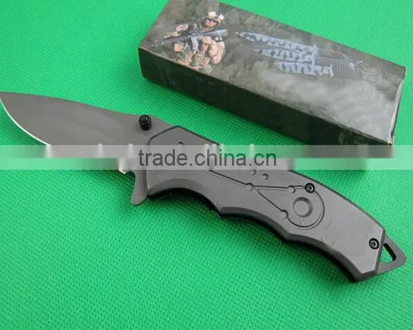 OEM Titanium Surface Folding Knife With 5CR13MOV Blades photo-4