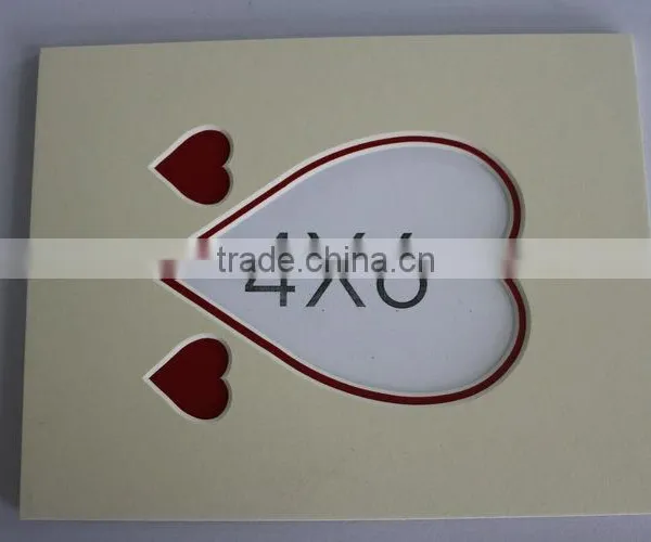 Promotional Gift Insert Phtos 4x6" Paper Frame White Magic Photo Frame