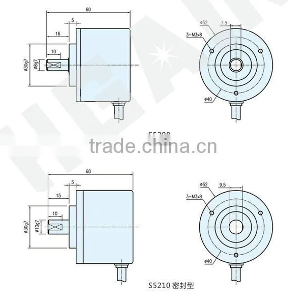 S52 Incremental Rotary Shaft Encoder photo-2