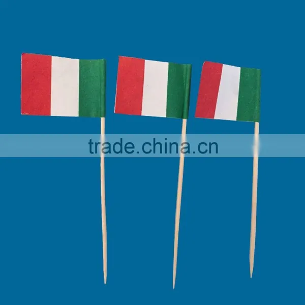 144pcs Party Picks Wooden Flag Toothpicks Wholesale photo-3