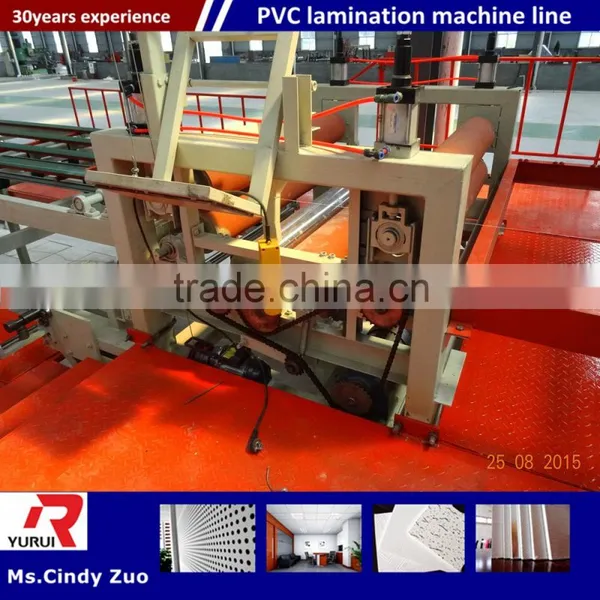 Automatic PVC Laminated Gypsum Ceiling Board Production Line/PVC Laminated Drywall Ceiling Tiles Production Line photo-3