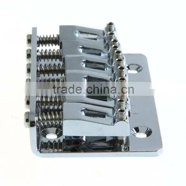 Guitar Parts 65mm Chrome 6 Strings Saddle Hardtail Bridge Top Load photo-2
