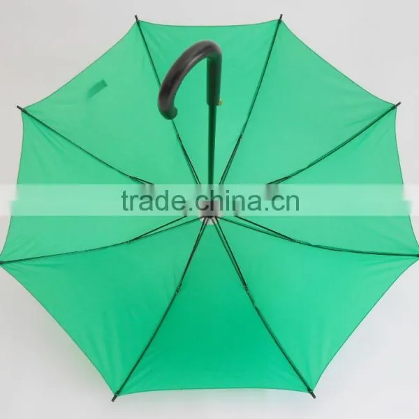 Deluxe Wooden Shaft Bright Color Rain Umbrella photo-4