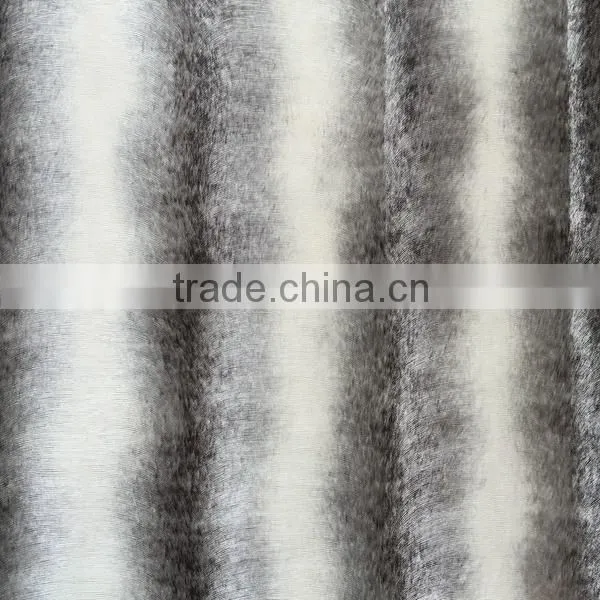 Strip Fake Fur Pattern Vinyl Wallpaper photo-5