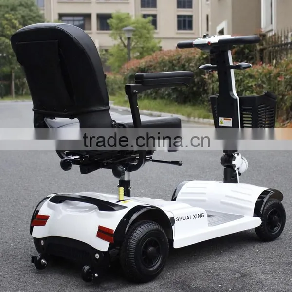 Cheaper Price 4 Wheels Travel Electric Mobility Scooter Foldable Easy Carrying Knee Walker photo-4