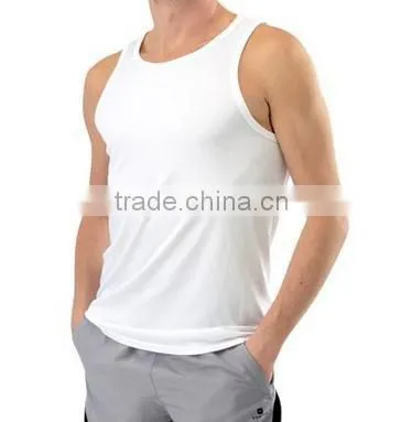 Hot Selling New Design Blank Gym Mens Stringer Singlet Wholesale Sleeveless t Shirt Men's Gym Vests Lycra Mens Running Tank Top photo-3