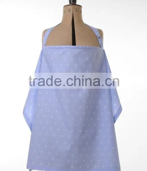 Privacy Nursing Udder For Infant Wrap Large Roomy Breathable 100% Light Cotton Pink Dot Printed Apron photo-2