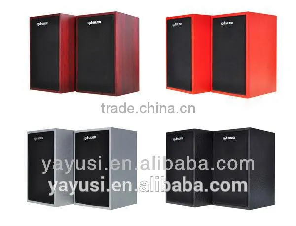 Active Type and 2( 2.0) Channels Wooden Case Computer Speaker photo-6