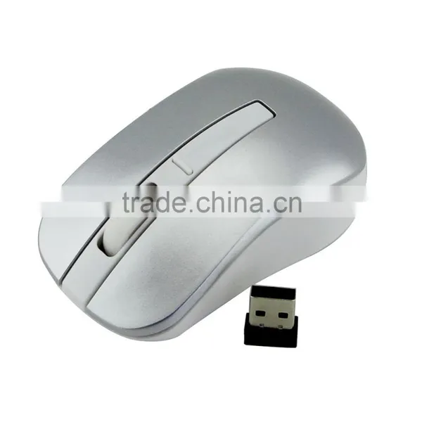 White Gaming Mouse Slim 2.4G Wireless Mouse With USB Receiver photo-3