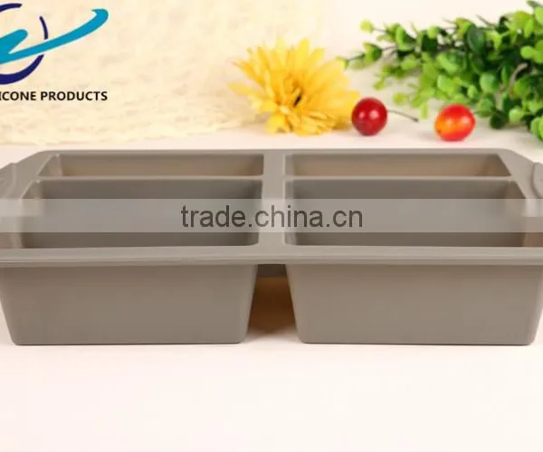 Long Square Shape Big Size Silicone Cake Mold LFGB photo-2