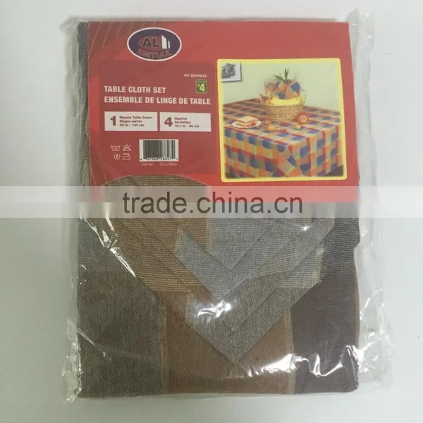 Square table cloth set