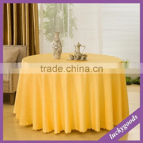 Bulk Round Shape White Luxurious Wedding Table Cloths With Printing photo-4