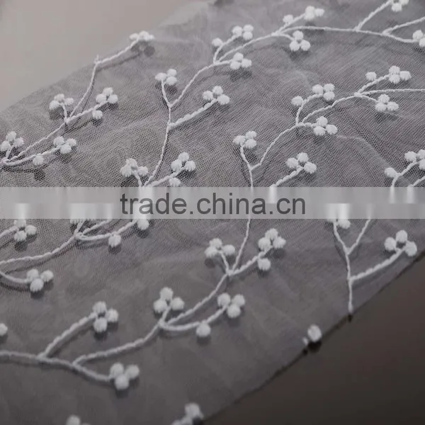 Lace Curtain Fabric of Non Woven Interlining photo-5