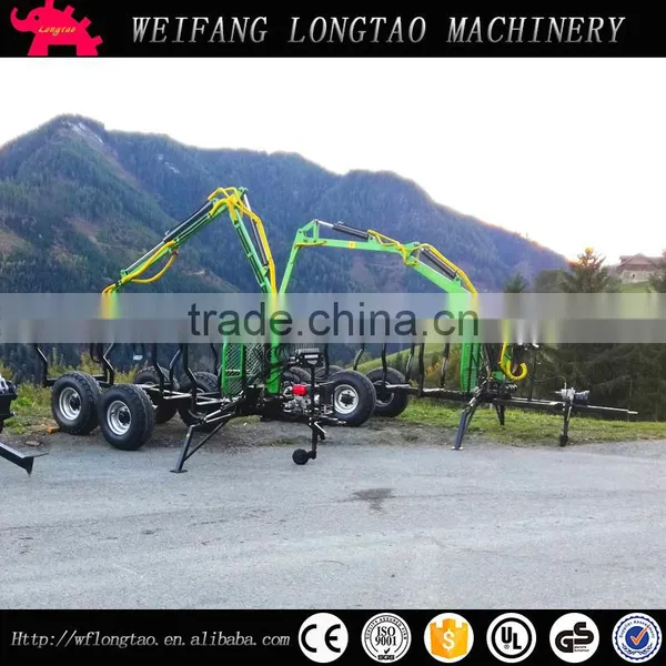 ATV Towable 3 Tonne Forestry Timber Crane Trailer With Honda Engine photo-5