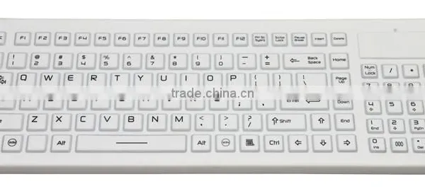 JH-WKB830 106 Keys Silicone Wireless Keyboard Waterproof and Washable Wireless Silicone Keyboard