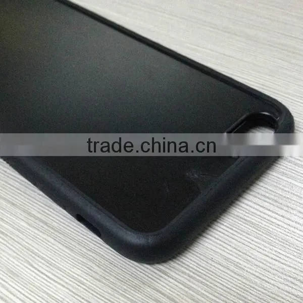 For Iphone6 TPU+PC Skid Resistance Microgoove Phone Case, Black Tpu Edges PC Back Case for Iphone6 6plus photo-4