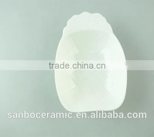 Ceramic White Porcelain Small Dishes Fruit Shape /serving Dishes Wholesale Cheap Price photo-2