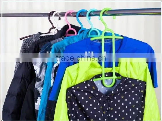 Wholesale Stock Small Order Plastic Magic Fishbone Shaped Hanger With 3layers photo-4
