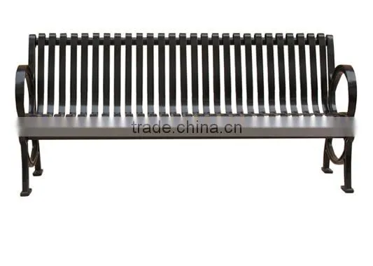 High Loading Capacity Fixed Outdoor Cast Iron Bench photo-6