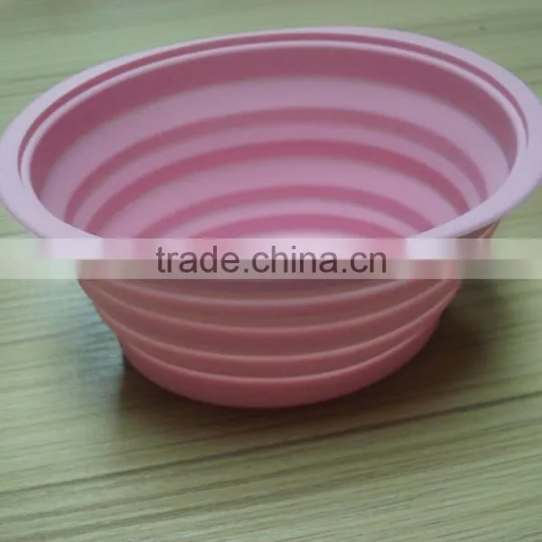 Silicone Feeding Bowl Water Dish Collapsible Travel Portable Bowl photo-4