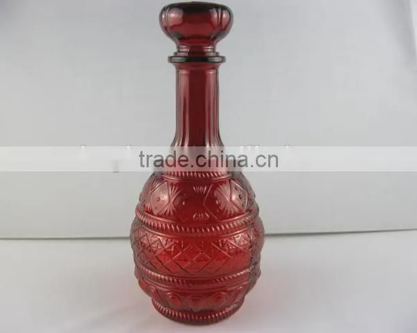Red Color Wine Bottle Glass Bottles for Sale photo-3
