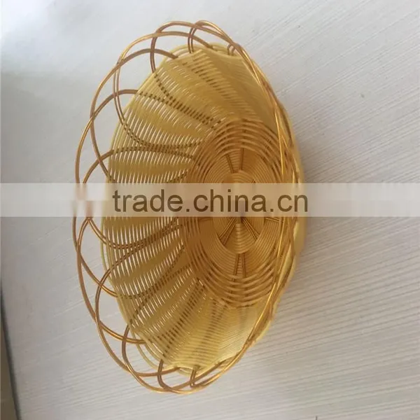 Beautiful Plastic Rattan Storage Basket for Supermarket photo-6