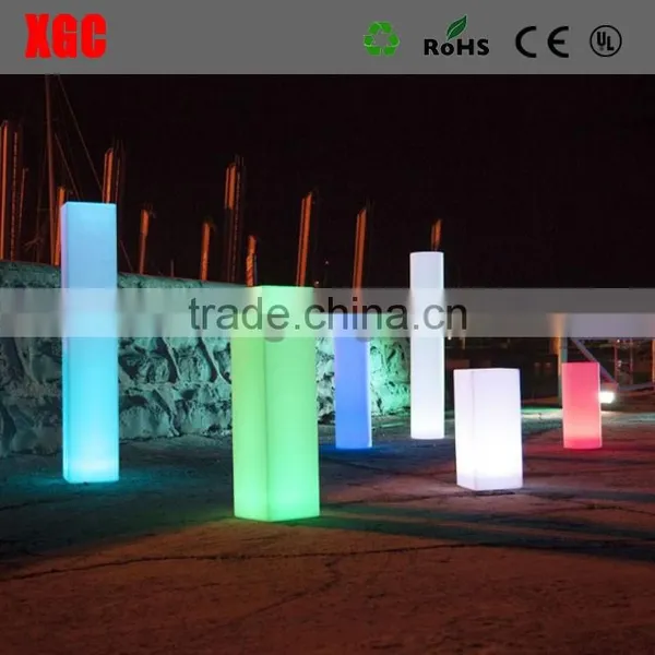 Wedding Pillars With LED Lighting, Square Pillar With Lighting Color Change photo-2