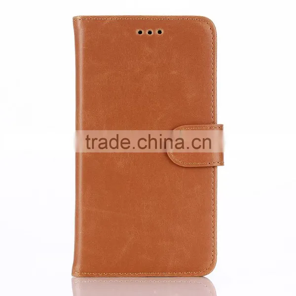 High Quality Crazy-horse PU Card Bumper/pocket Cell Phone Case for LG photo-2