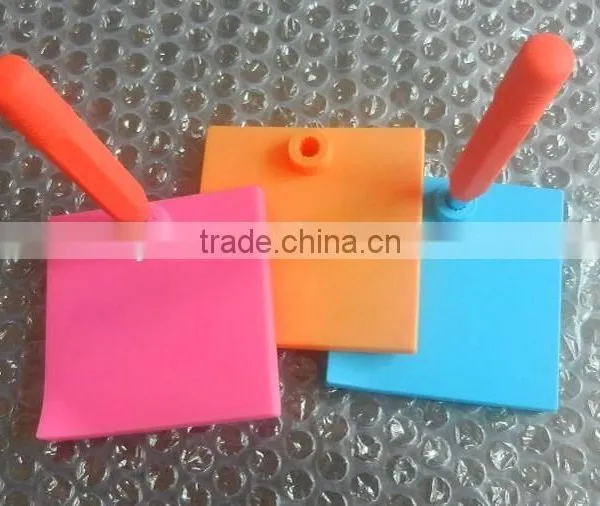 2016 Customized Eco Friendly Reusable Silicone Memo Pad With Ball Pen & Eraser photo-3