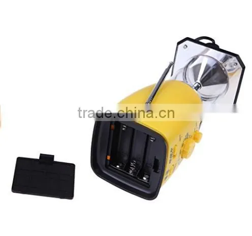 Solar Hand Crank Dynamo Camping Tent Lantern Lamp Am/fm Radio 8led Phone Charger photo-4