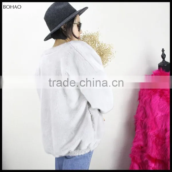 Winter Fashion Imitation Mink Fur Oversize Warm Coat photo-4
