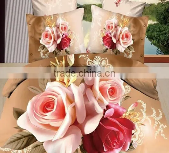 China Made Polyester Digital Printed Sale New Bed Sheet /bedspread Design photo-4
