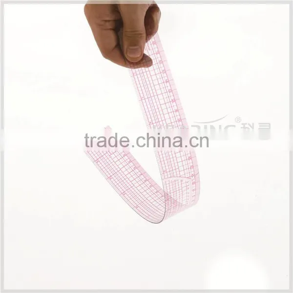 Kearing Brand Sandwich Printing 1.2mm Thick Flexible Plastic Garment Ruler for Fashion Designers to Making Sewing #B-66 photo-5