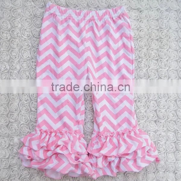 Childrens Boutique Ruffle Girl Leggings Wholesale Icing Triple Ruffle Pants photo-3