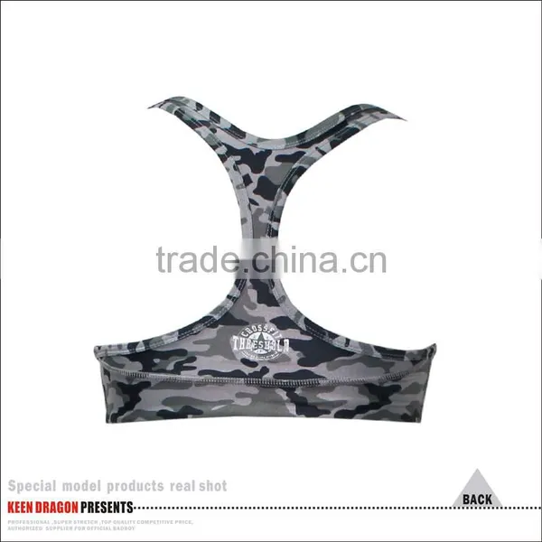 2017 Reinforced Stitched for Ultimate Movement Camo Sports Bra for Women photo-3