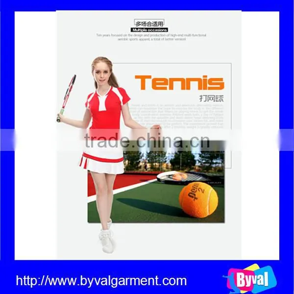 2016Fashion Women Sports Wear Dry Fit Tennis Suit Wholesale for Lady photo-5